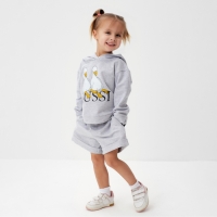 Костюм детский (толстовка, шорты) KAFTAN Gussi р. 32 (110-116), серый Костюм детский (толстовка, шорты) KAFTAN Gussi р. 32 (110-116), серый