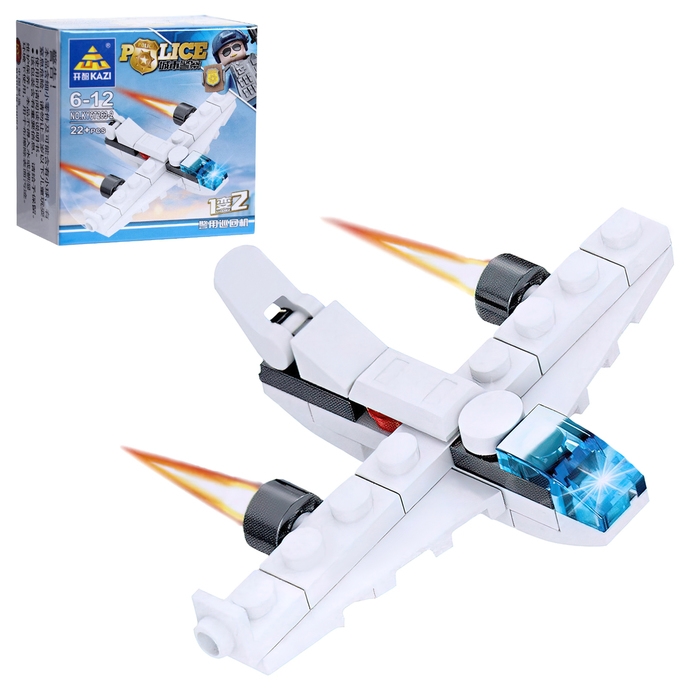 Конструктор блочный &laquo;Полицейский транспорт&raquo;, 10 видов, МИКС