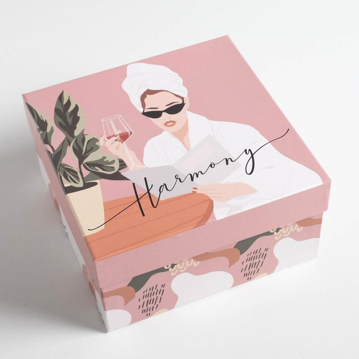 Набор коробок 5 в 1, упаковка подарочная, &laquo;Стиль&raquo;, 14 х 14 х 8‒22 х 22 х 12 см