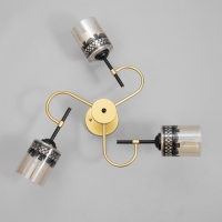 Люстра "Марси" 3хЕ27 40Вт черно-золотой 50х50х27 см BayerLux Люстра "Марси" 3хЕ27 40Вт черно-золотой 50х50х27 см BayerLux