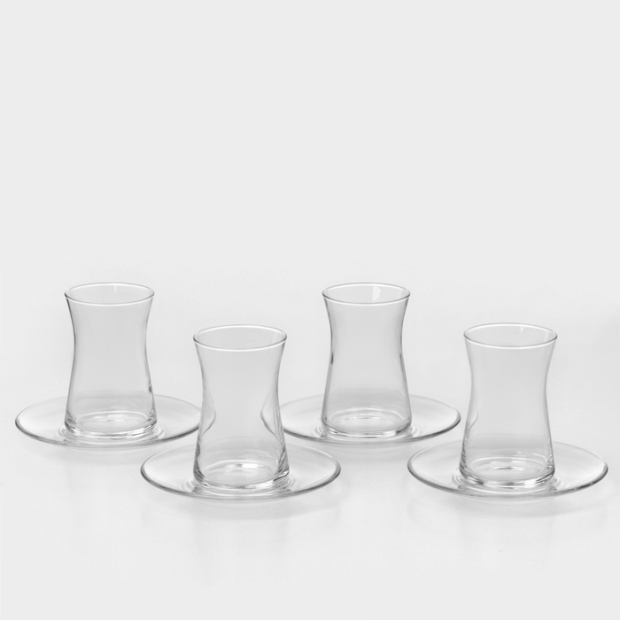 Набор стеклянный чайный HEYBELI, 160 мл, на 4 персоны Набор стеклянный чайный HEYBELI, 160 мл, на 4 персоны