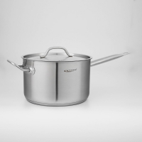 Ковш «Общепит», 6,3 л, d=24 см, h=14,5 см, металлическая крышка, с теплораспределительным слоем, индукция Ковш «Общепит», 6,3 л, d=24 см, h=14,5 см, металлическая крышка, с теплораспределительным слоем, индукция