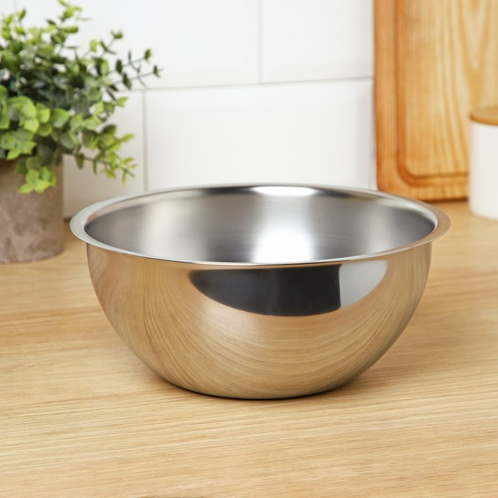 Миска, 2 л, d=22 см, толщина 0,6 мм Миска, 2 л, d=22 см, толщина 0,6 мм