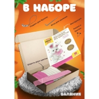 Набор для творчества. Валяние шерстью, брелок &laquo;Зайка&raquo; 2 цв.