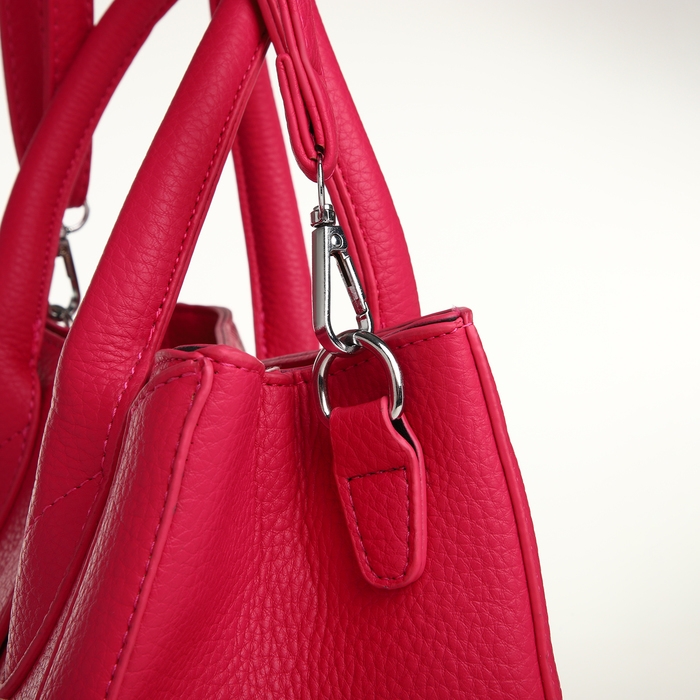 Сумка женская на молнии, TEXTURA, средний размер, цвет розовый Сумка женская на молнии, TEXTURA, средний размер, цвет розовый