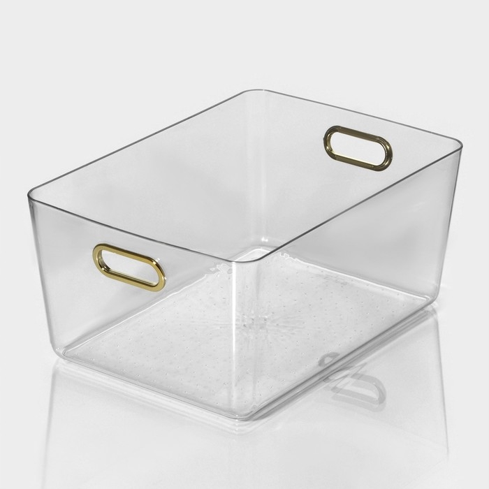 Контейнер для хранения &laquo;Нежность&raquo;, 32&times;22&times;14,3 см, цвет прозрачный
