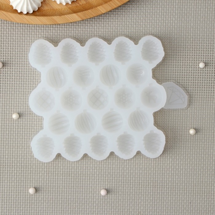 Силиконовый молд «Мини-шарики», 1.7-2 см, толщина 8 мм, цвет прозрачный Силиконовый молд «Мини-шарики», 1.7-2 см, толщина 8 мм, цвет прозрачный