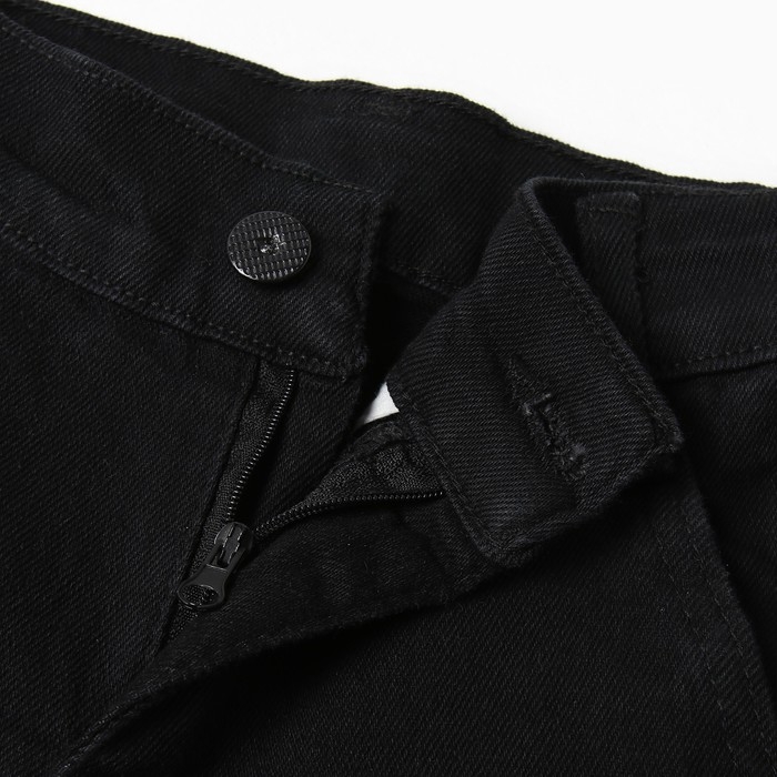 Джинсы для мальчика, цвет чёрный, рост 122 см