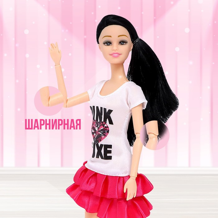 Кукла-модель шарнирная &laquo;Молодая мама&raquo; с ребёнком, с аксессуарами, МИКС