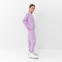 Костюм для девочки (свитшот, брюки) MINAKU цвет лиловый, рост 146 см Костюм для девочки (свитшот, брюки) MINAKU цвет лиловый, рост 146 см