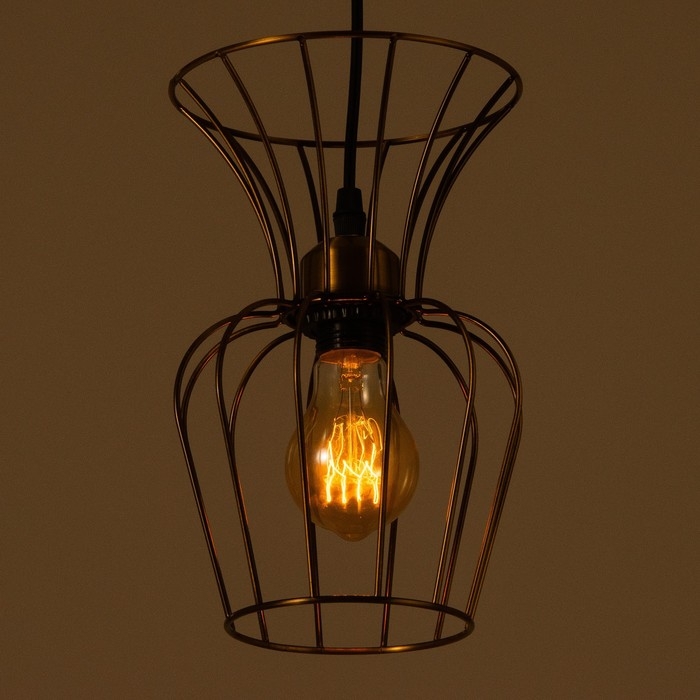 Светильник BayerLux "Фрейя" Е27 40Вт золото 16х16х23-123см