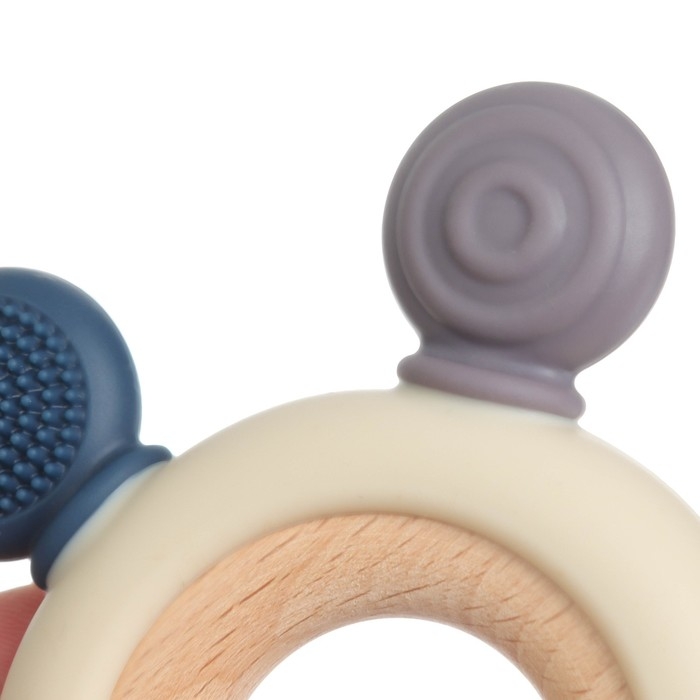 Прорезыватель силиконовый «Массажер», цвет серый, фиолетовый, Mum&Baby Прорезыватель силиконовый «Массажер», цвет серый, фиолетовый, Mum&Baby