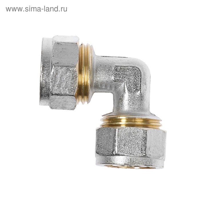 Уголок OTMO, обжимной, 16 мм, латунь Уголок OTMO, обжимной, 16 мм, латунь