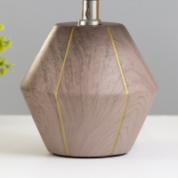 Настольная лампа "Амандин" E14 40Вт коричневый-золото 23х23х35 см RISALUX