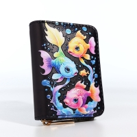 Кошелёк на молнии, цвет чёрный Кошелёк на молнии, цвет чёрный