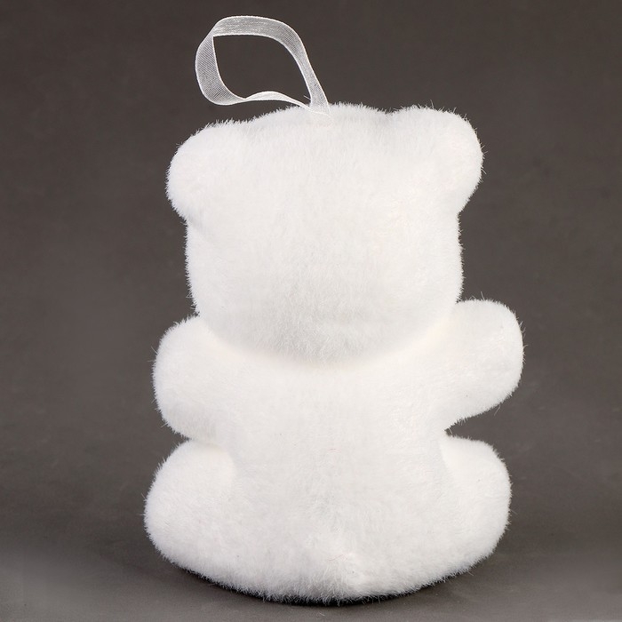 Игрушка из пенопласта &laquo;Мишка&raquo; с красным бантиком, 11 см