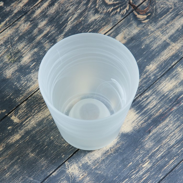 Кашпо "Бальзамин" алебастр матовый 1,2 л