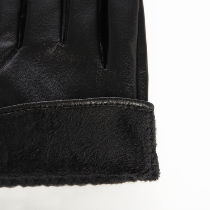 Перчатки женские, без утеплителя, безразмерные, цвет чёрный