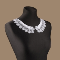 Воротник пришивной, гипюровый, 22 &times; 6,5 см, цвет белый