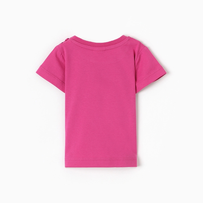 Футболка для девочки, цвет фуксия, рост 92 см