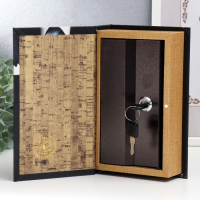 Сейф-книга дерево, кожзам "История успеха. Книга финансов" 21х13х5 см