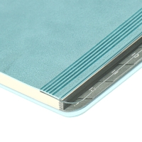 Еженедельник датир 2025г мягк обл иск кож А5 80л ESCALADA, бл тис, кр бл 70 г/м&sup2;, синий