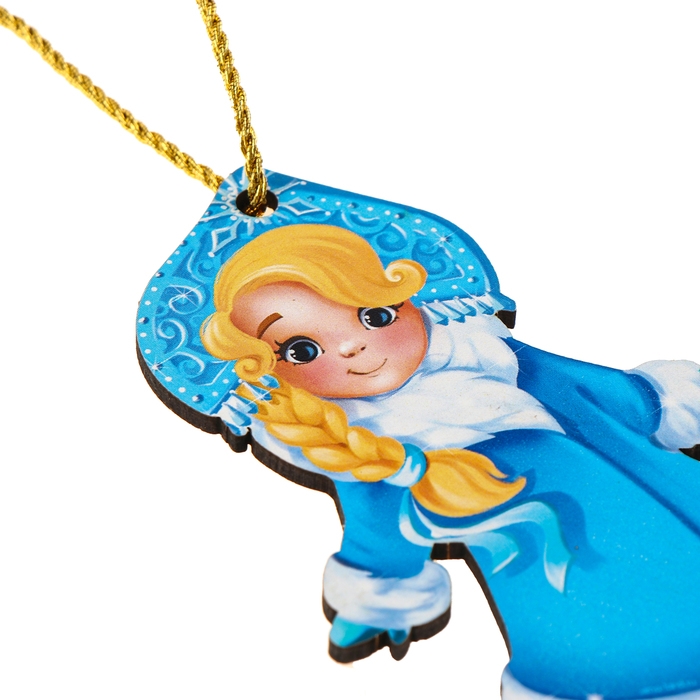 Ёлочная деревянная подвеска «Новый год! Снегурочка» Ёлочная деревянная подвеска «Новый год! Снегурочка»