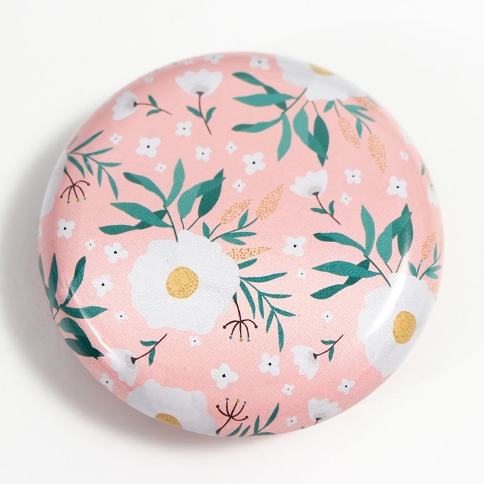 Шкатулка металл круглая Шкатулка металл круглая "Цветы и листья" фасовка 12 шт 1,8х7х7 см