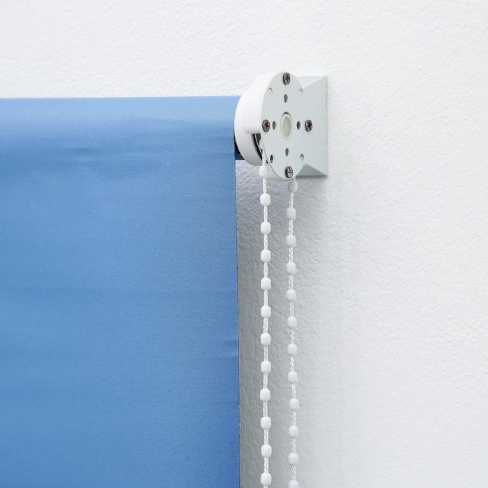 Штора рулонная &laquo;Нега&raquo;, блэкаут, 90&times;180 см, цвет синий