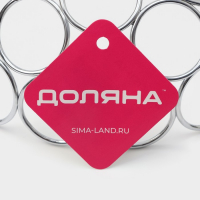 Фруктовница Доляна &laquo;Ринго&raquo;, 23&times;23&times;9,5 см, цвет хром