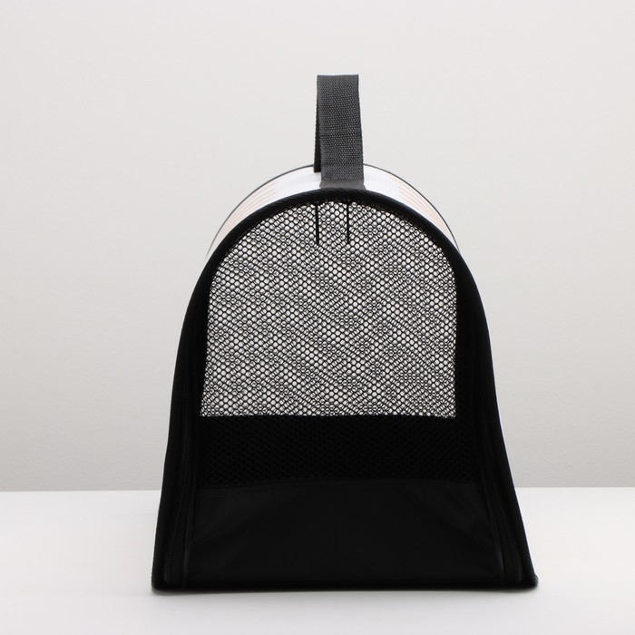 Сумка - переноска для животных каркасная, 45 х 25 х 30 см, белая с котами Сумка - переноска для животных каркасная, 45 х 25 х 30 см, белая с котами