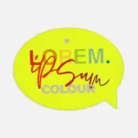 Наклейка тканевая Lunga Bubble, M, желтый неон Наклейка тканевая Lunga Bubble, M, желтый неон