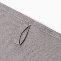 Полотенце Этель ECO, цв. серый, 40х68/+-2 см, 70% хл, 30% лён, 190 г/м2