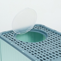 Туалет закрытый 50 х 40 х 40 см с выдвижным поддоном, зелёный