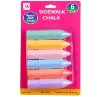 Мелки для рисования «Карандаши», набор 6 цветов, размер 1 шт. — 2,5 × 10 см Мелки для рисования «Карандаши», набор 6 цветов, размер 1 шт. — 2,5 × 10 см