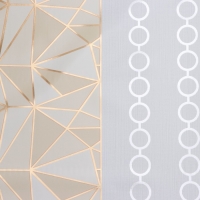 Клеёнка на стол Доляна &laquo;Золото&raquo;, на нетканой основе, ширина 137 см, толщина 0,2 мм, рулон 20 м