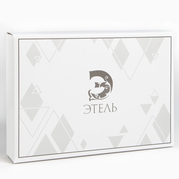 Покрывало хлопковое Этель &laquo;Перья&raquo; 150х240&plusmn;5 см, цвет бежевый, 100%хлопок, 300гр/м2