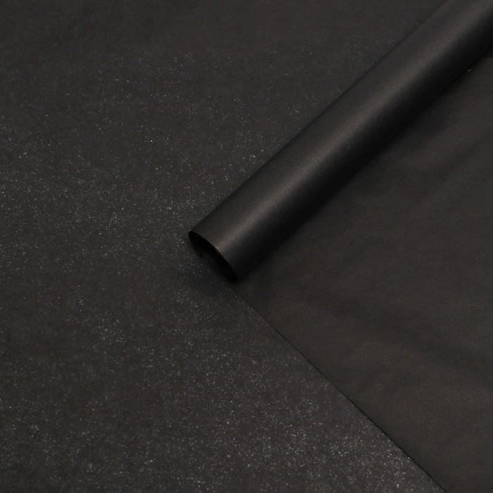 Бумага упаковочная тишью, черный, 50см х 10 м Бумага упаковочная тишью, черный, 50см х 10 м