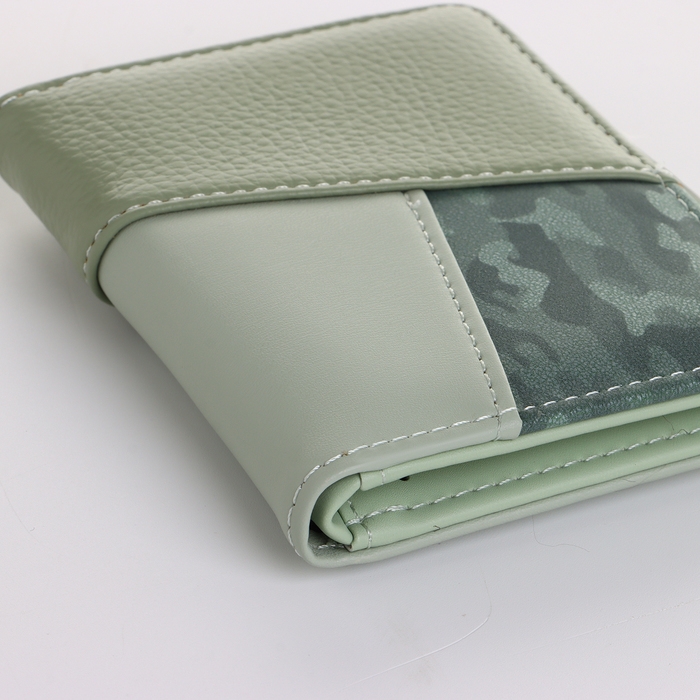 Кошелёк женский на кнопке, цвет зелёный Кошелёк женский на кнопке, цвет зелёный