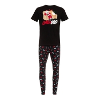 Пижама новогодняя мужская KAFTAN "Chill bro", цвет чёрный, размер 50