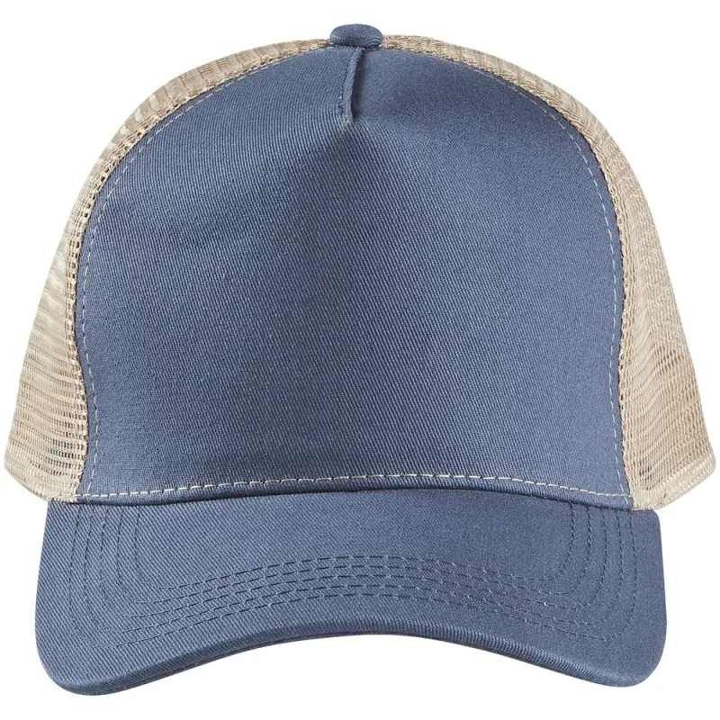Бейсболка Blink, синяя (джинс) с бежевым Бейсболка Blink, синяя (джинс) с бежевым
