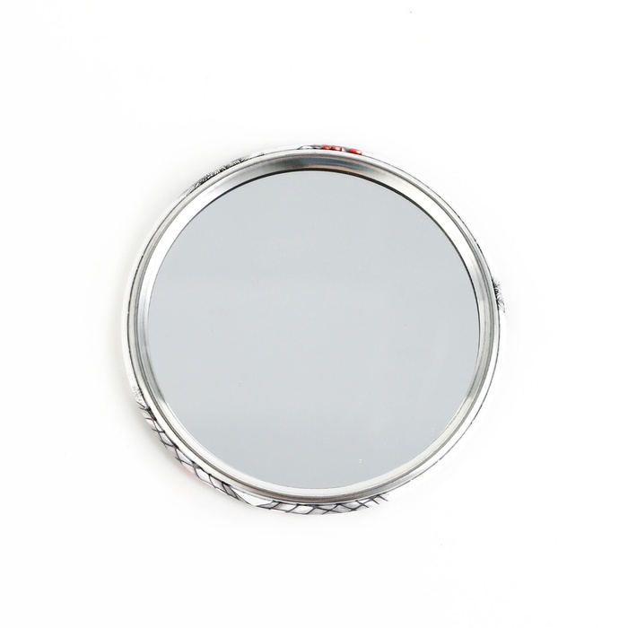 Зеркало карманное новогоднее &laquo;Новый год: Happy New Year&raquo;, диам.7 см