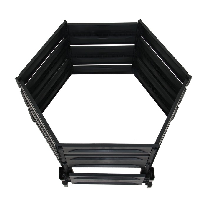 Компостер пластиковый, 600 л, 125 × 105 × 70 см, чёрный Компостер пластиковый, 600 л, 125 × 105 × 70 см, чёрный