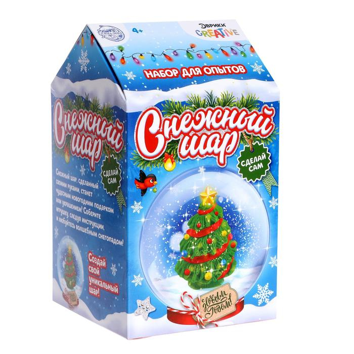 Набор для опытов &laquo;Снежный Шар&raquo;, ёлочка, диаметр 8 см