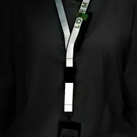 Лента светоотражающая Interlevel, зеленая с серым