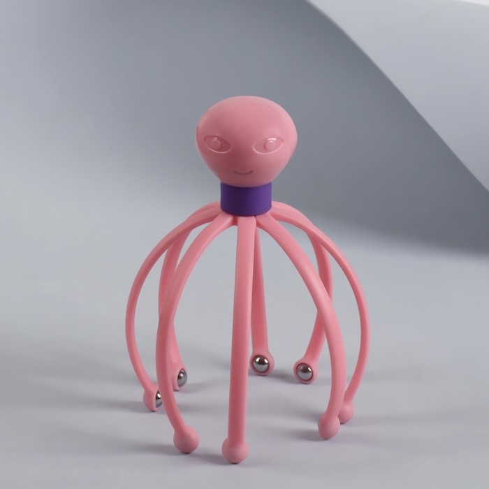 Массажёр «Мурашка» для головы, 15 × 10,5 см, 8 магнитов, цвет МИКС Массажёр «Мурашка» для головы, 15 × 10,5 см, 8 магнитов, цвет МИКС