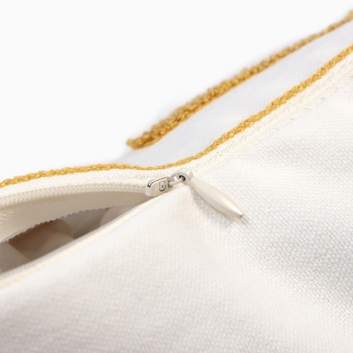 Наволочка декоративная &laquo;Этель&raquo; Бохо Home, 45х45 см, цвет горчица