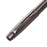 Ручка подарочная перьевая в кожзам футляре ПБ корпус темно-серый Ручка подарочная перьевая в кожзам футляре ПБ корпус темно-серый