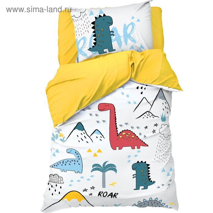 Постельное бельё &laquo;Этель&raquo; 1.5 сп Dinoparty 143х215 см, 150х214 см, 50х70 см -1 шт,100% хлопок, бязь