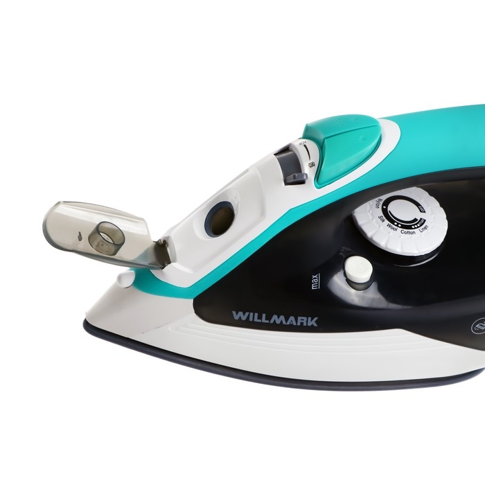 Утюг WILLMARK SI-2280CS, 2200 Вт, керамическая подошва, 250 мл, серо-зеленый Утюг WILLMARK SI-2280CS, 2200 Вт, керамическая подошва, 250 мл, серо-зеленый